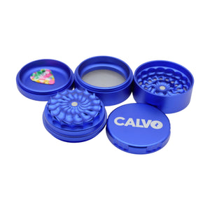 Moledor Aura Non Teeth 63mm Azul - Calvo Glass