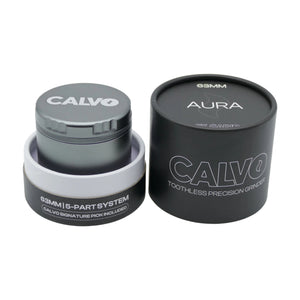 Moledor Aura Non Teeth 63mm Plata - Calvo Glass