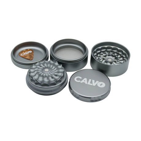 Moledor Aura Non Teeth 63mm Plata - Calvo Glass