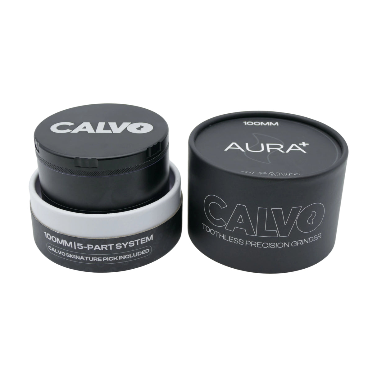 Moledor Aura XL Non Teeth 100mm Negro - Calvo Glass