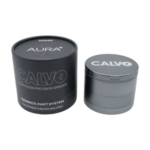 Moledor Aura XL Non Teeth 100mm Plata - Calvo Glass