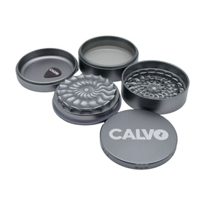 Moledor Aura XL Non Teeth 100mm Plata - Calvo Glass
