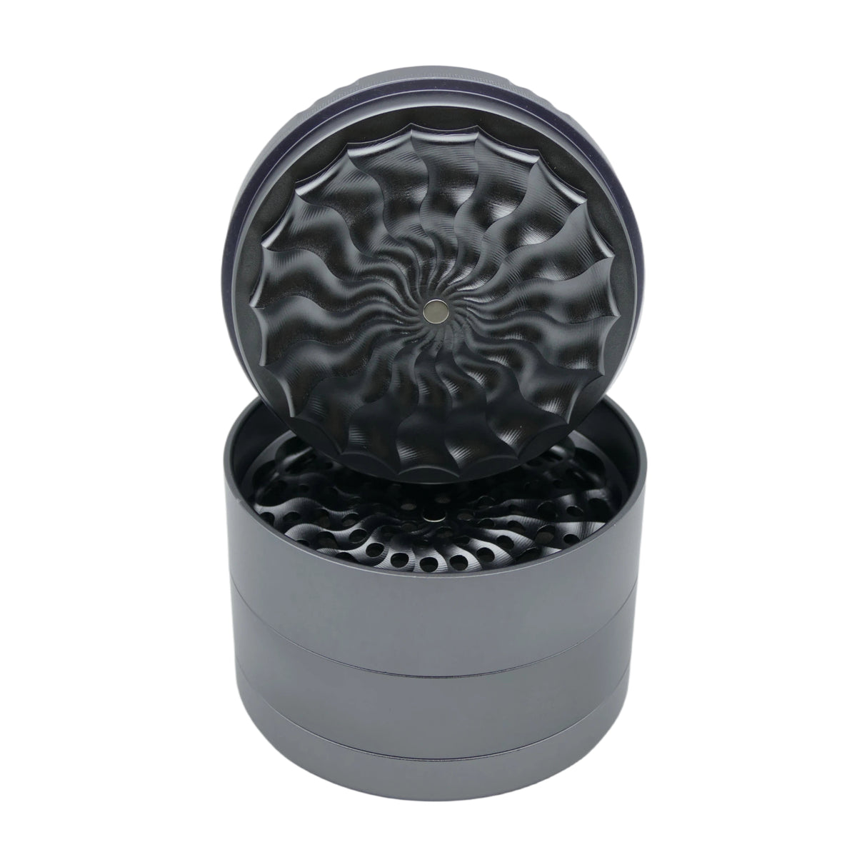 Moledor Aura XL Non Teeth 100mm Plata - Calvo Glass