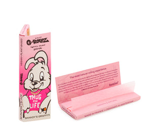 Papelillo G-Rollz 1 1/4 Banksy Conejo Pink 50u