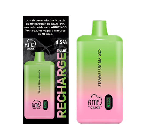 Vape Fume 10.000 Puff Recharge Plus 4,5% Nic Strawberry Mango
