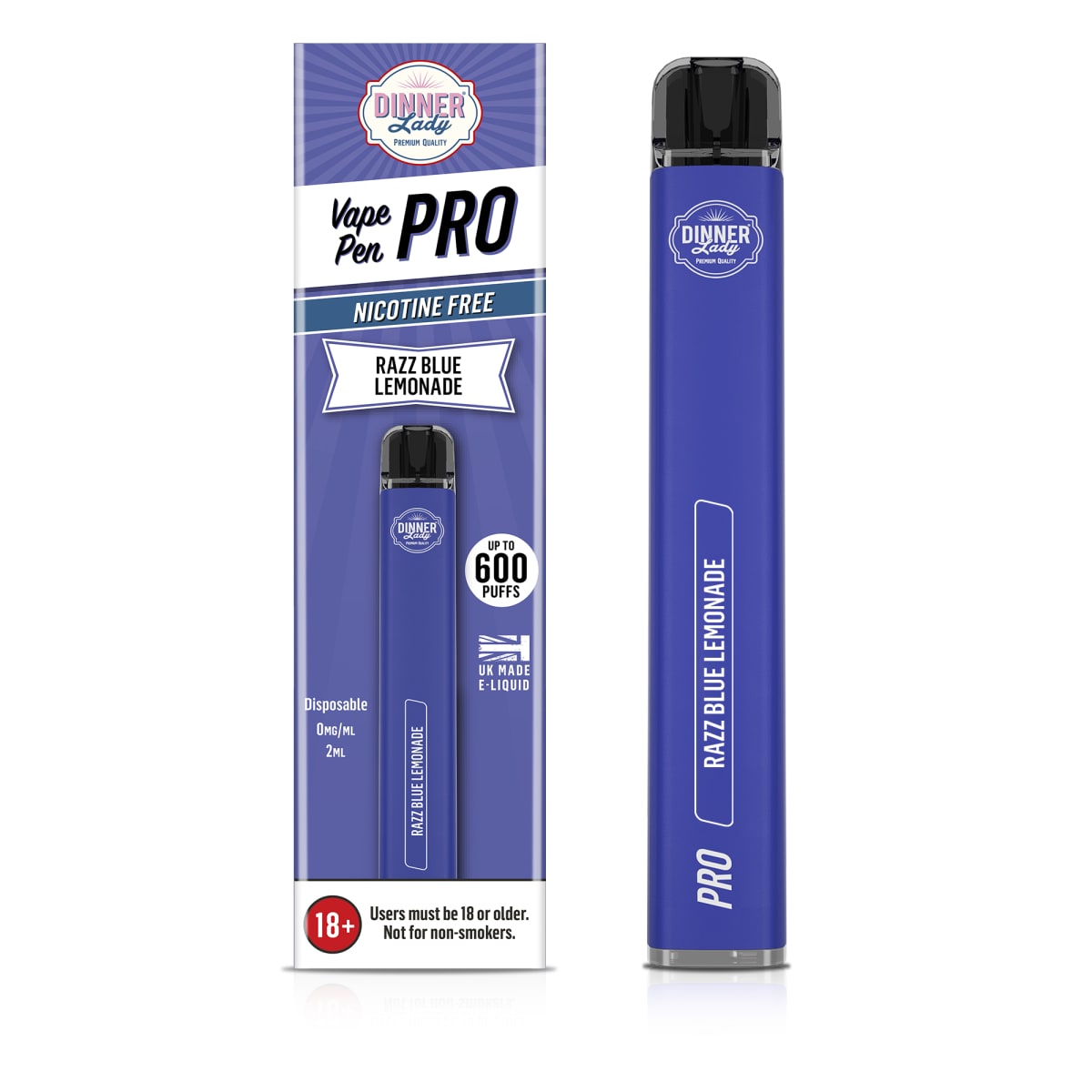 Vapeador PenPro Dinner Lady Razz Blues Lemonade 0% NIC