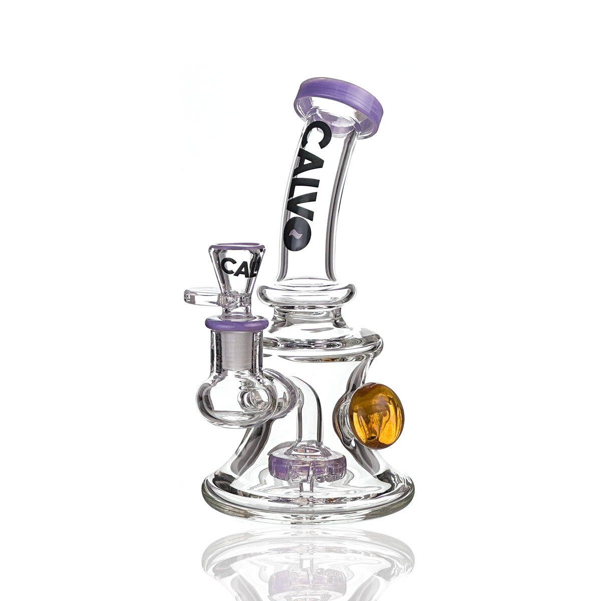 Bong Sphere Dragon Rig Purple 20 cm Calvoglass