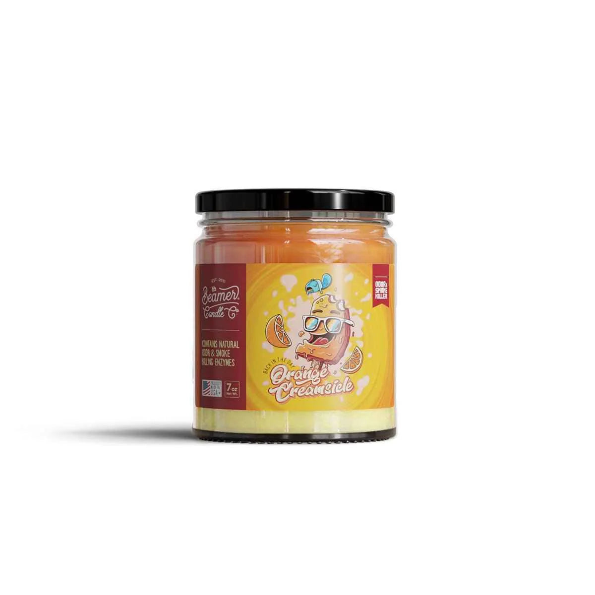Vela Medium Orange Creamsiele - Beamer Candle