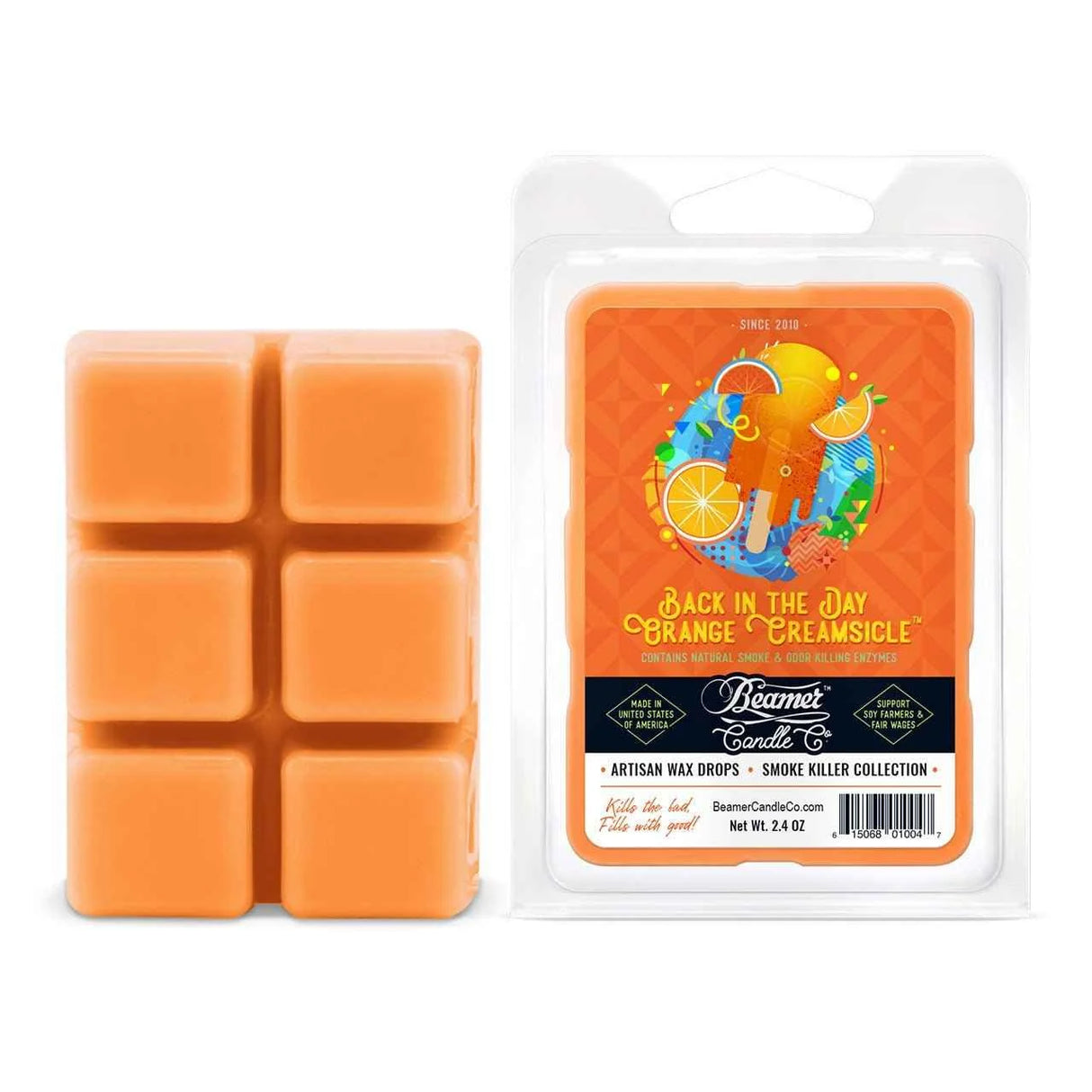 Vela Wax Drop Back In The Day Orange Creamsicle Pop Edición Limitada - Beamer Candle