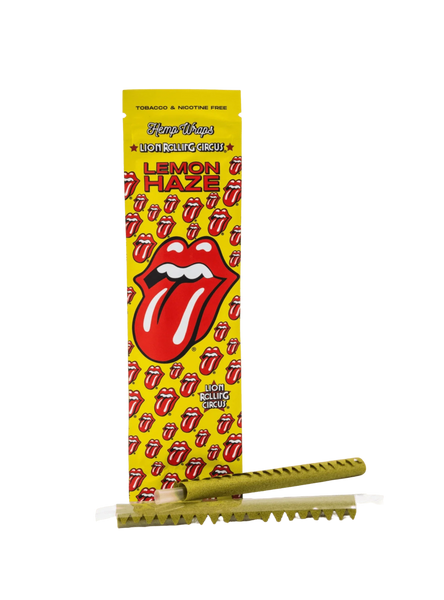 Blunt Hemp Wrap Rolling Stones Terpeno Lemon Haze - Lion Rolling