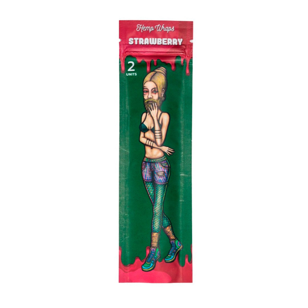 Blunt Hemp Wrap Strawberry - Lion Rolling Circus