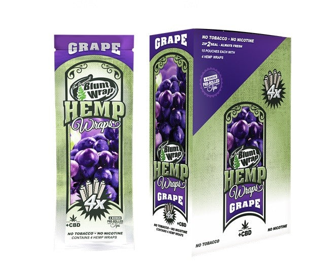 Blunt Hemp Wrap x 4 Sabor Grape