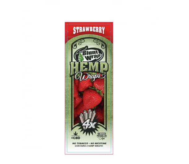 Blunt Hemp Wrap x 4 Sabor Strawberry