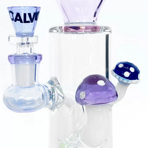 Bong Double Fungus Rig Purple 26 Cm Calvoglass