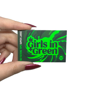 Boquillas Girls in Green Verde Papel Reciclado 50u - Bem Bolado