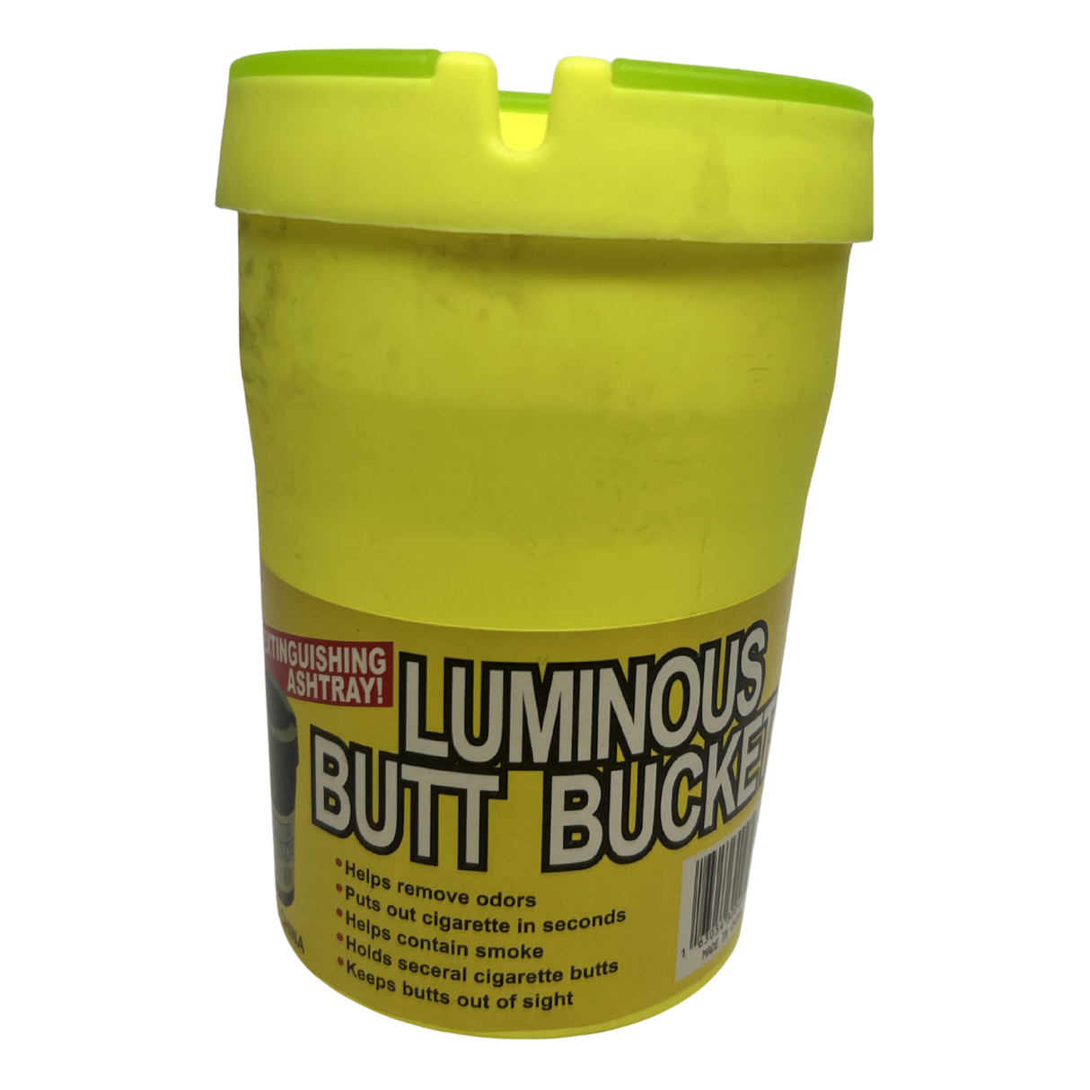 Cenicero De Auto Amarillo Luminous Butt Bucket