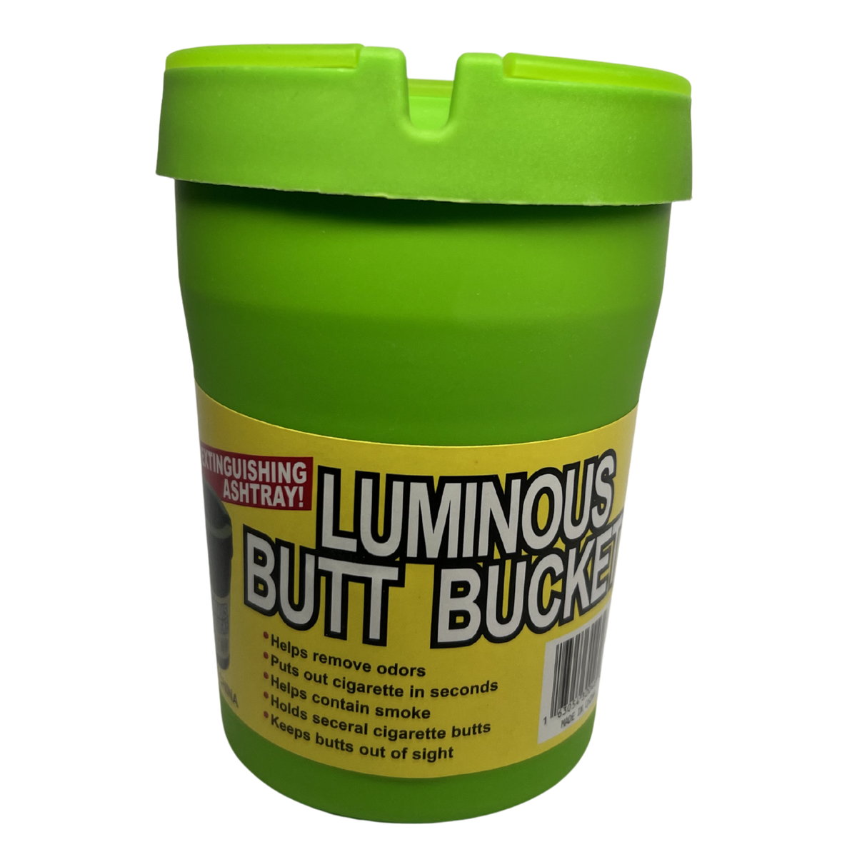 Cenicero De Auto Verde Luminous Butt Bucket