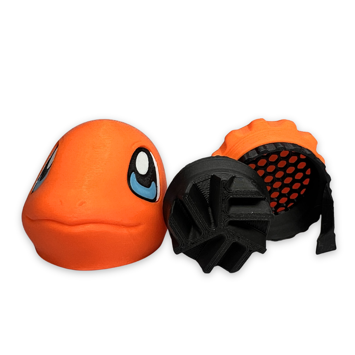 Moledor Charmander 3D 4 Piezas Naranjo