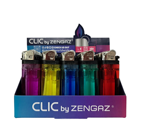 Encendedor Zengaz Clic Transparente