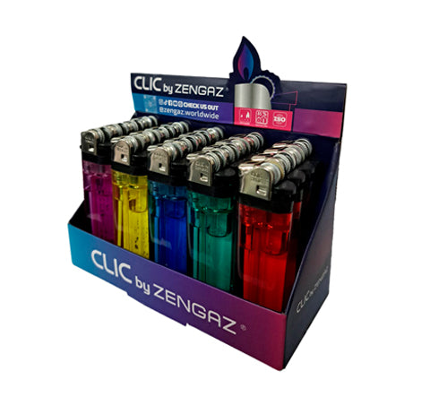 Encendedor Zengaz Clic Transparente