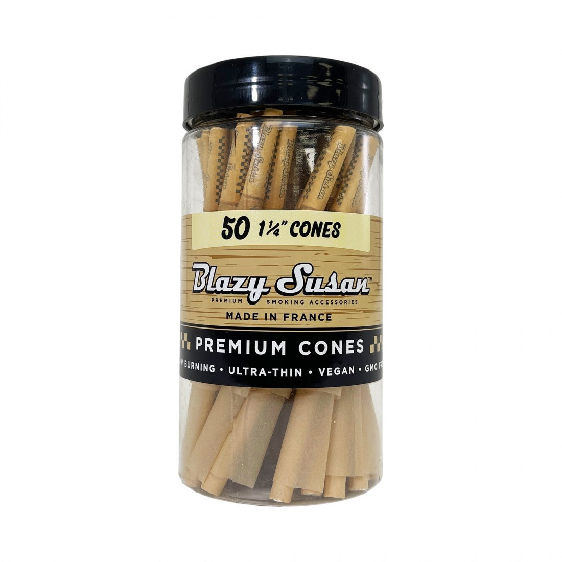 Conos Pre Roll Unbleached 1 1/4 Jar 50 unidades - Blazy Susan