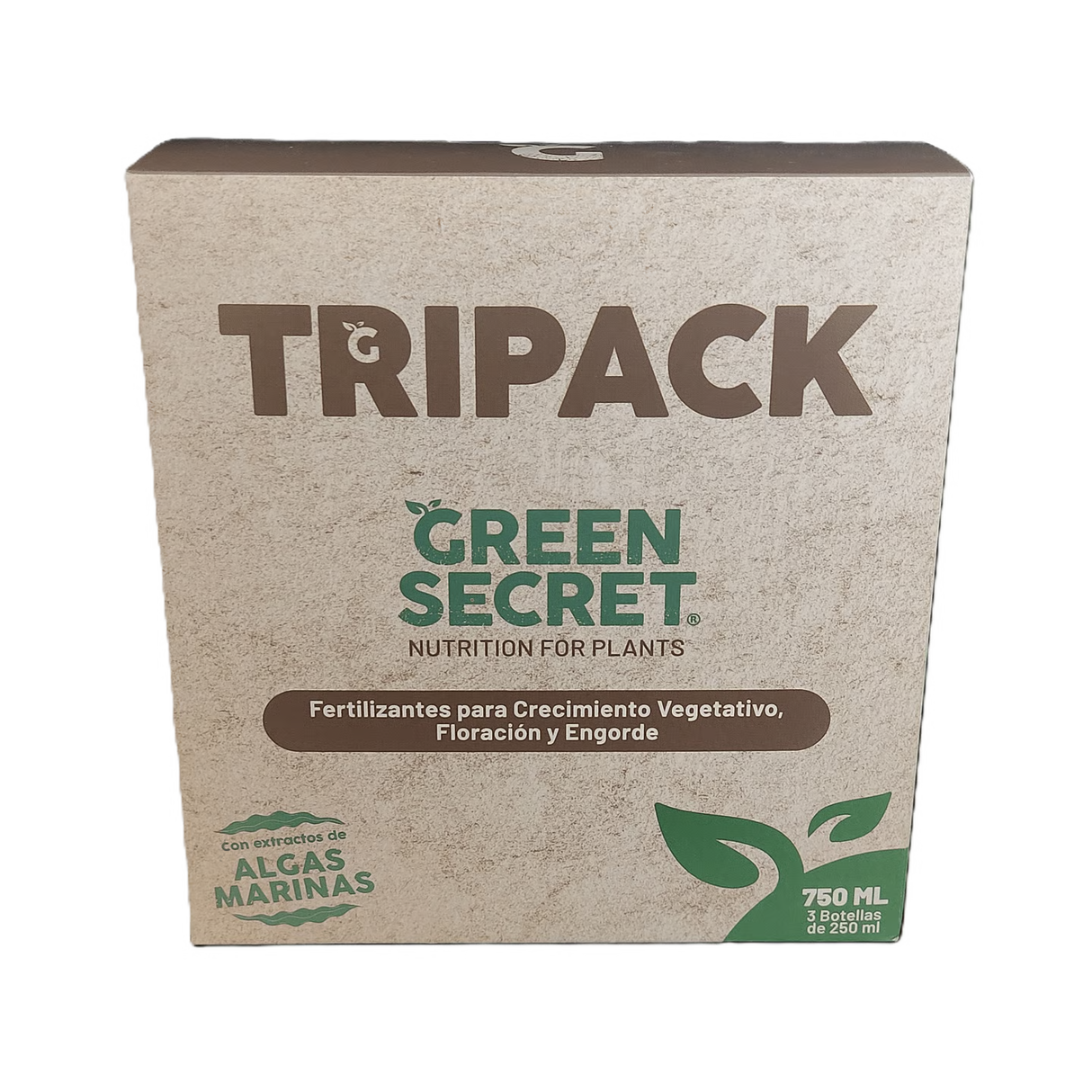 TriPack Fertilizantes Grow + Bloom + Fat Flower - Green Secret