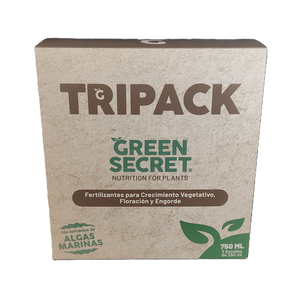 TriPack Fertilizantes Grow + Bloom + Fat Flower - Green Secret