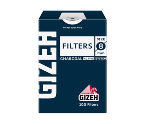 Filtros Gizeh Regular Azul Carbón activado 100 unid.