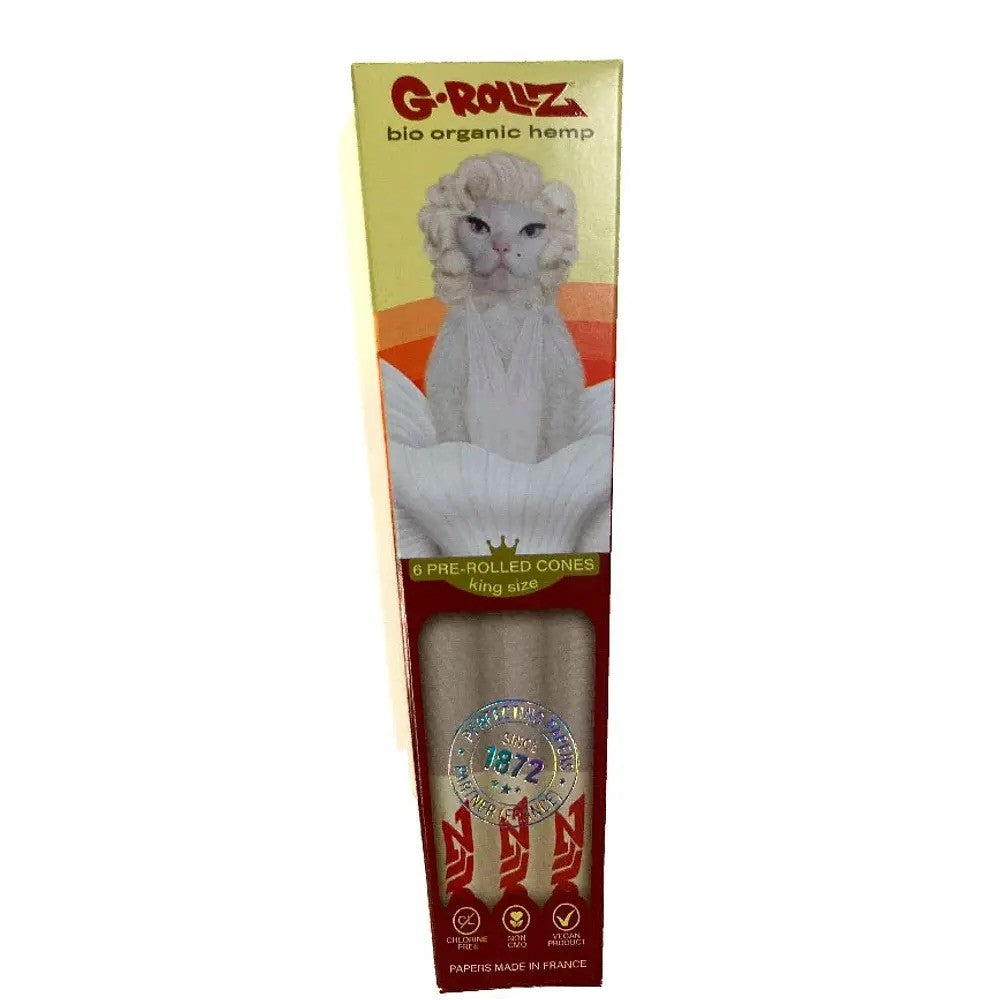 G-Rollz 6 Conos Pre Enrolados Bio Organic Hemp King Size