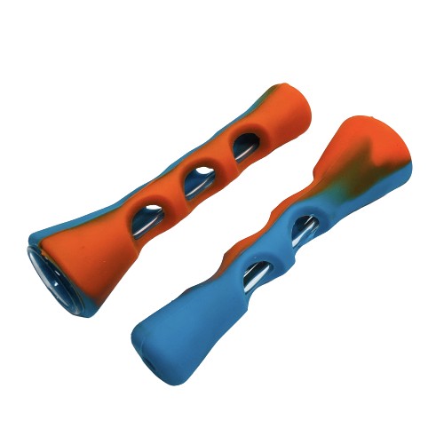 Hitter Silicona 8 cms Tubo Vidrio Azul