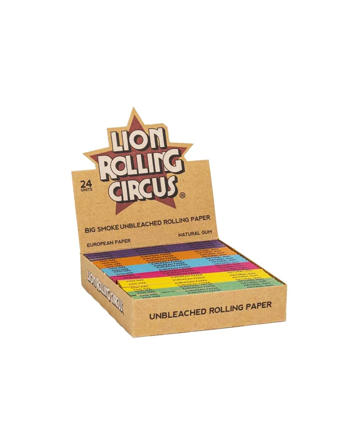 Papelillo Unbleached Big Smoke - Lion Rolling Circus