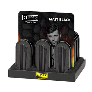 Encendedor Clipper Metalico Black