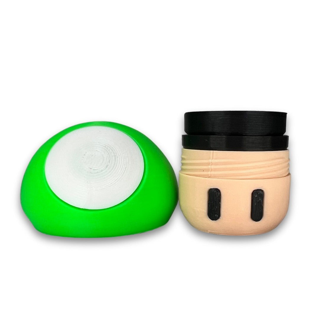 Moledor Honguito 3D 4 Piezas Verde