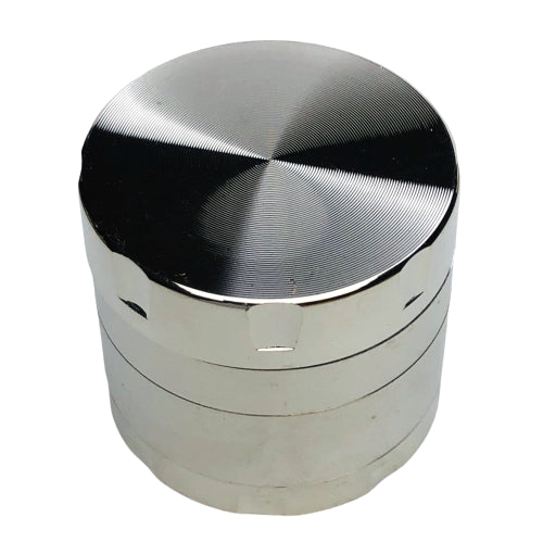 Moledor Metalico 40Mm 4Pcs Aluminio Calado Plata