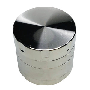 Moledor Metalico 40Mm 4Pcs Aluminio Calado Plata