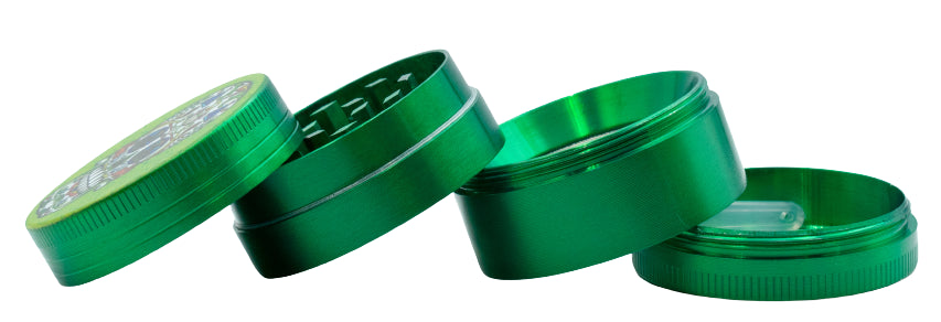 Moledor Metalico 45 Mm 4 Pcs. Catrinas Verde