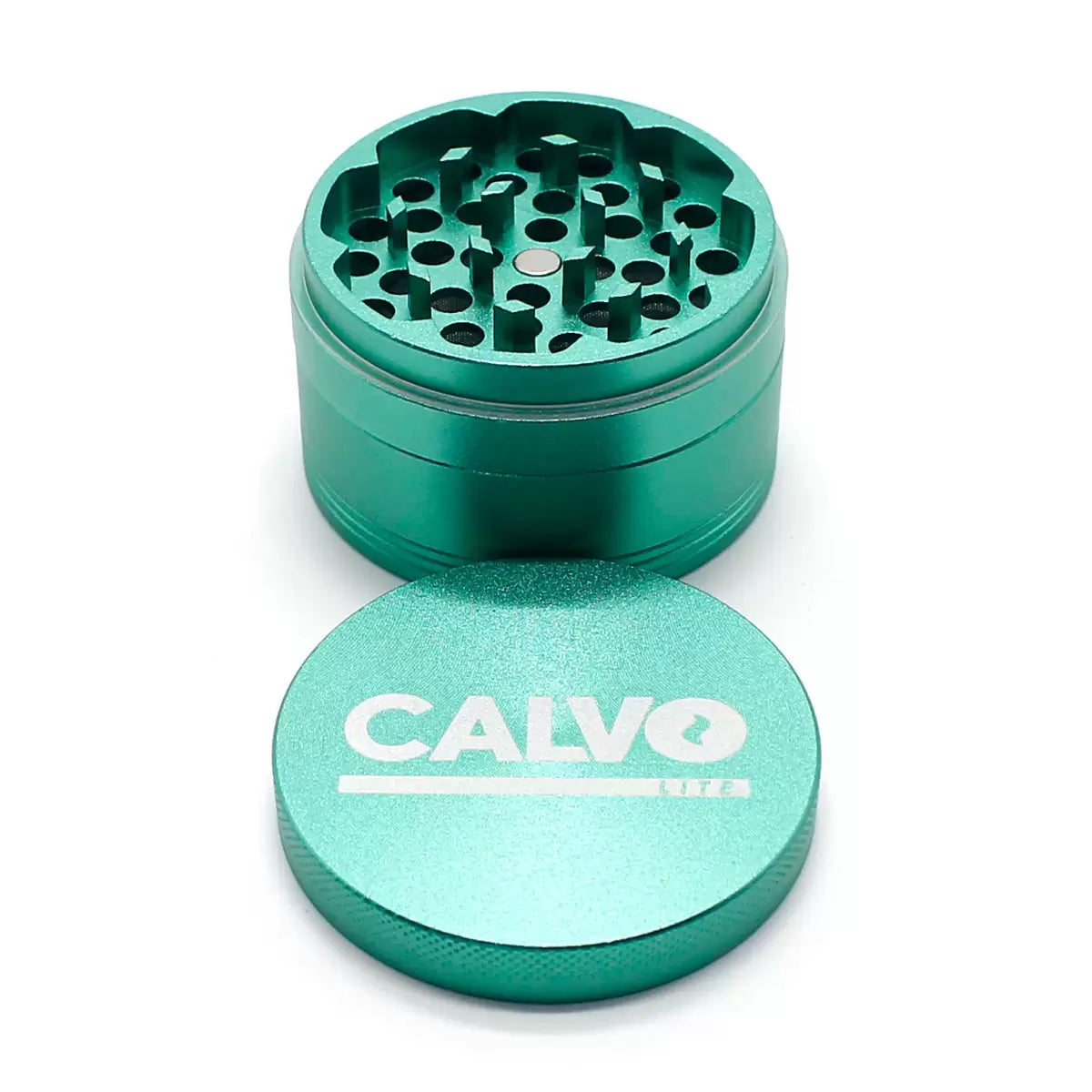 Moledor Metalico Verde 63mm Calvo Glass