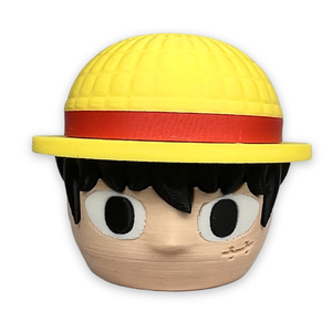 Moledor Monkey D. Luffy 3D 4 Piezas Rojo