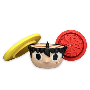 Moledor Monkey D. Luffy 3D 4 Piezas Rojo