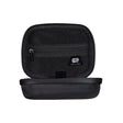 Estuche rígido negro mediano con cierre y malla organizadora, ideal para accesorios de cultivo indoor.