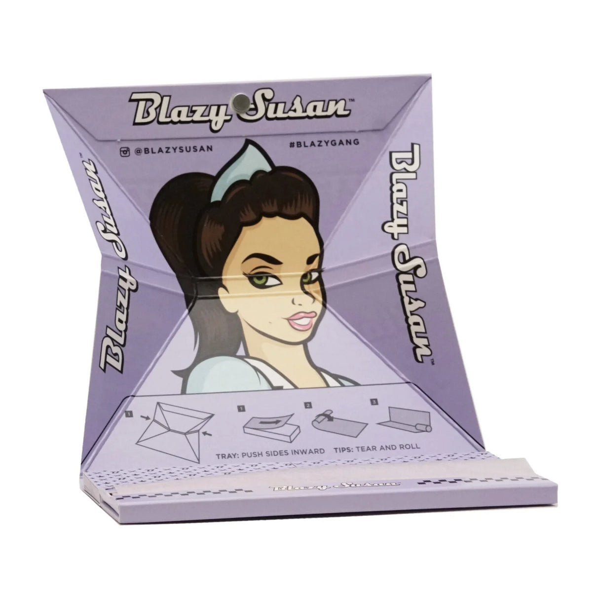 Papelillo Blazy Susan Purple King Size Slim Deluxe Kit