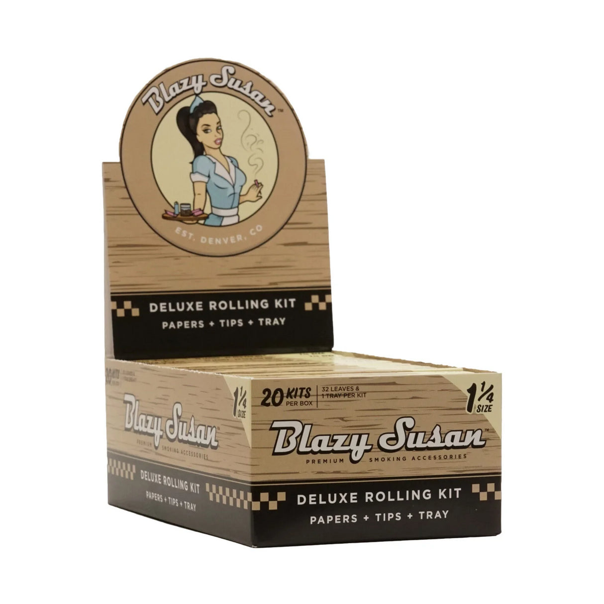 Papelillo Unbleached 1 1/4 Deluxe Kit - Blazy Susan
