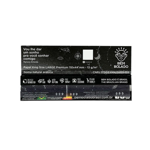 Papelillos Premium King Size Large 32 hojas Bem Bolado - librillo abierto specs