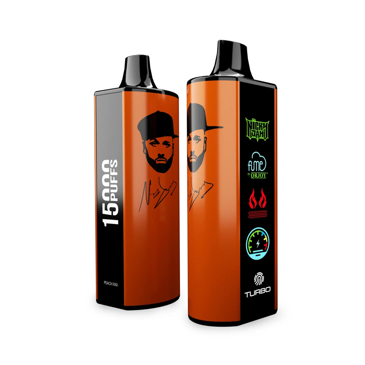 Vape Fume Nicky Jam 15.000 Puffs 0% Nic Peach XXX (Peach Ice)