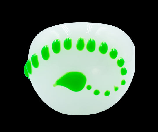 Pipa 10cm Pyrex Escorpio Fluorecente Verde