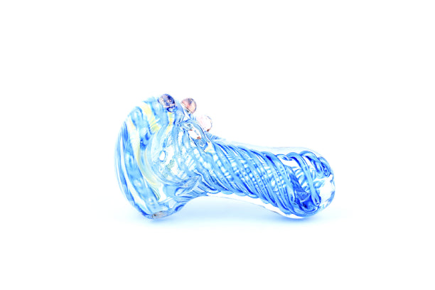 Pipa Pyrex 6 cms 3 Puntitos Azul Roja