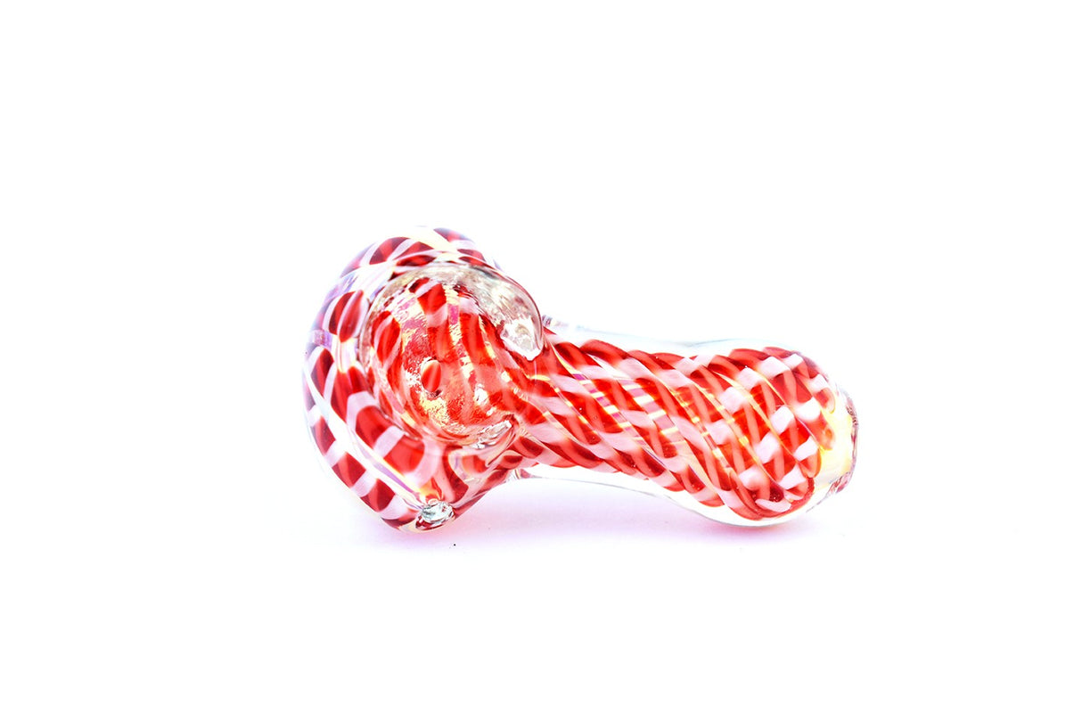 Pipa Pyrex 6 cms Blanca Roja