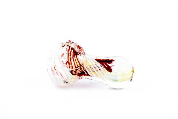 Pipa Pyrex 6 cms Torbellino Roja Blanca