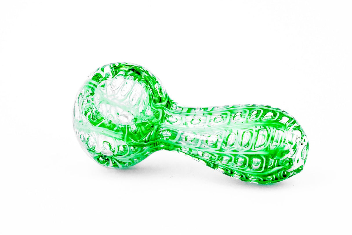 Pipa Pyrex 7 cms Burbuja Verde