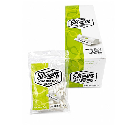 Filtros Long Click Super Slim 5.4mm Menthol - Stream